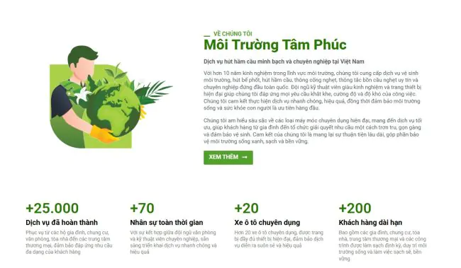 Dịch vụ hút hầm cầu Bình dương uy tín tại Môi trường Tâm Phúc