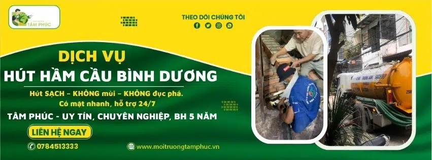 Hút hầm cầu tại Bình Dương - Từ 300k/m³, sạch sẽ, BH 5 năm 1 hut-ham-cau-tai-binh-duong-1