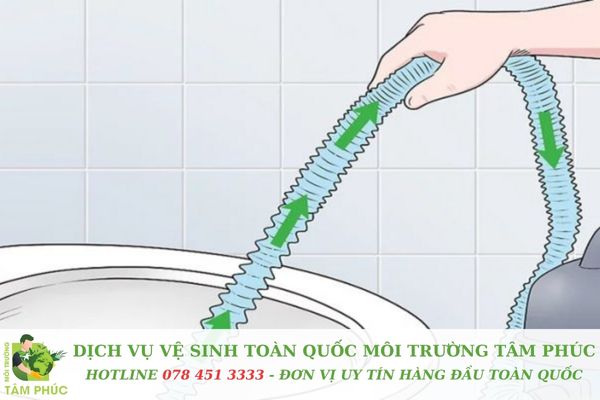 Dây lò xo mềm làm sạch ống dài đến 50m 