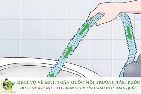 Dây lò xo mềm làm sạch ống dài đến 50m 