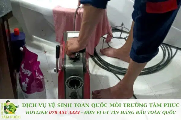 Quy trình thông bồn cầu chuyên nghiệp tại Đồng Nai của Tâm Phúc
