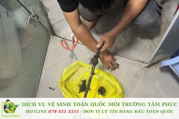 Chi nhánh của Môi Trường Tâm Phúc về dịch vụ thông hút bồn cầu nghẹt