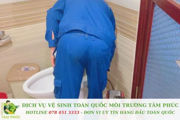 Cam kết dịch vụ thông bồn cầu nghẹt tại Huế của Môi Trường Tâm Phúc