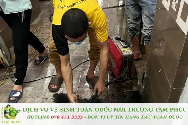 Bước 3 - Triển khai xử lý cống nghẹt quý khách công nghệ phù hợp