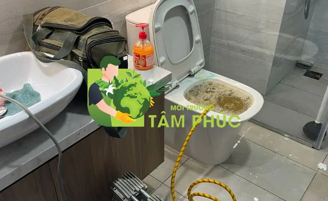 thông bồn cầu nghẹt tại Dĩ An