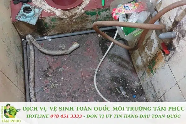 Chi nhánh của Môi Trường Tâm Phúc phục vụ thông bồn cầu nghẹt tại An Giang