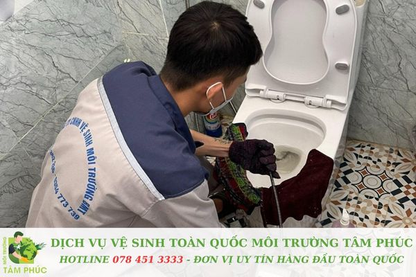 Cam kết rõ ràng từ công ty Tâm Phúc về dịch vụ thi công tắc nghẽn bồn cầu