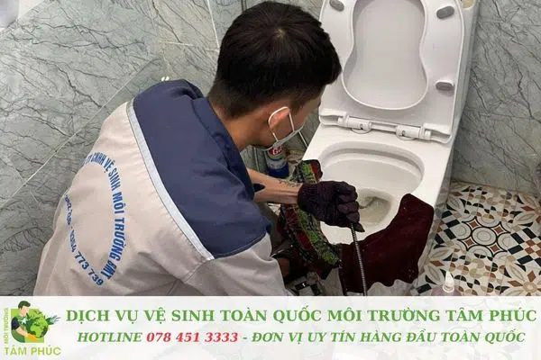 Cam kết rõ ràng từ công ty Tâm Phúc về dịch vụ thi công tắc nghẽn bồn cầu