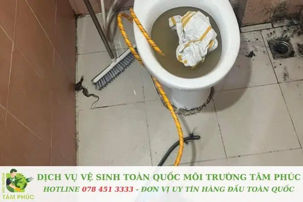 Dịch vụ thông bồn cầu nghẹt tại Trà Vinh của Môi Trường Tâm Phúc