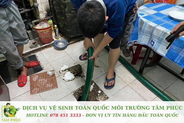 Cam kết chất lượng dịch vụ của Môi Trường Tâm Phúc thông cống nghẹt tại Cần Thơ