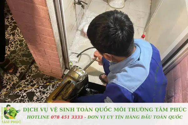 Quy trình thông cống nghẹt tại Đồng Tháp chuẩn 6 bước tại Môi Trường Tâm Phúc