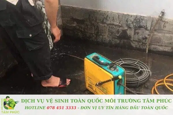 Cam kết từ Môi Trường Tâm Phúc khi thông cống nghẹt tại Long An