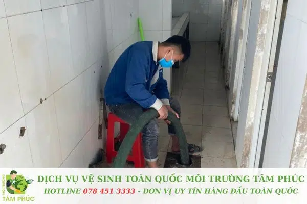 Bước 4 - Tiến hành thông nghẹt