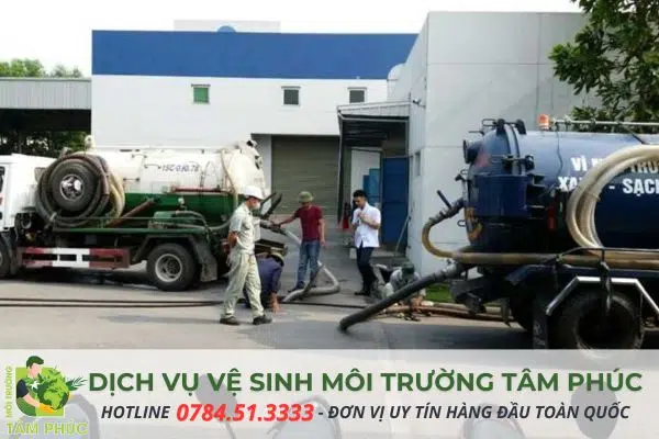 Quy trình của đơn vị hút bể phốt Thái Nguyên chuyên nghiệp