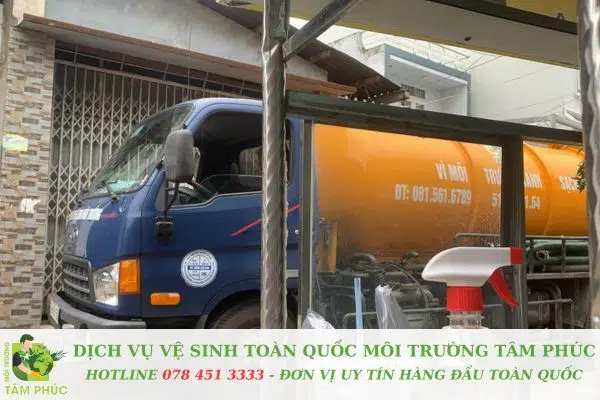 hút hầm cầu tại Hoà Hải