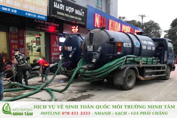 hút hầm cầu tại Hoà Hiệp Bắc