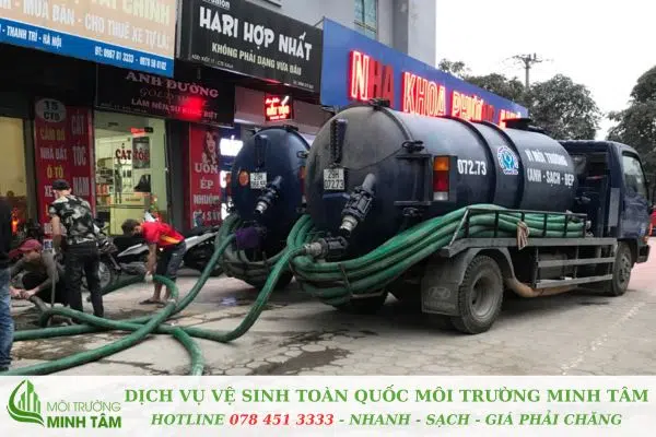 hút hầm cầu tại Hoà Hiệp Bắc