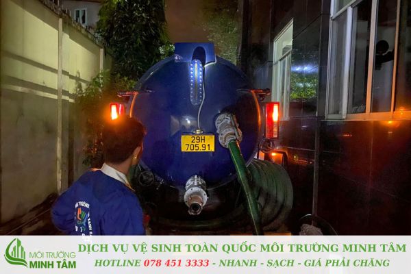 hút hầm cầu tại Hoà Hiệp Bắc