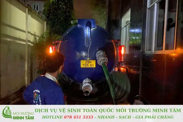 hút hầm cầu tại Hoà Hiệp Bắc