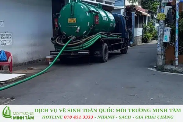 Hút hầm cầu tại Hoà Hiệp Bắc