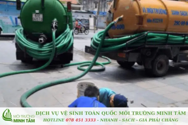 hút hầm cầu tại Hoà Hiệp Bắc