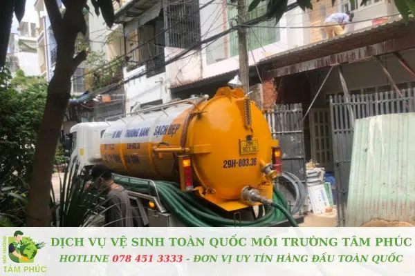 hút hầm cầu tại Nại Hiên Đông