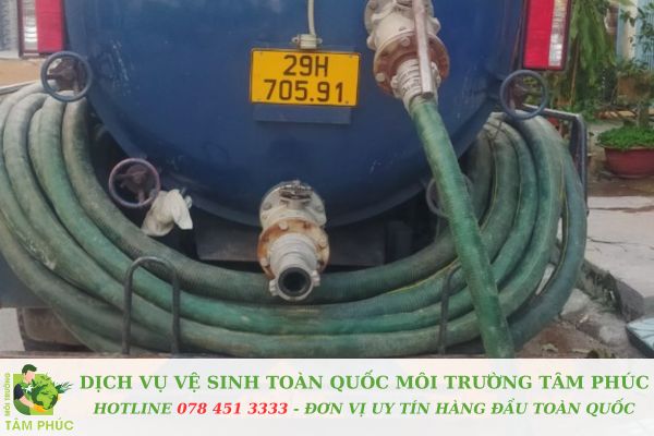 Hút hầm cầu tại Bắc Trà My