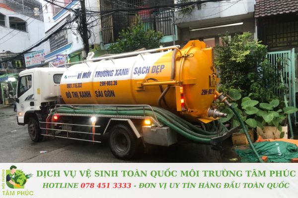 Hút hầm cầu tại Bắc Trà My