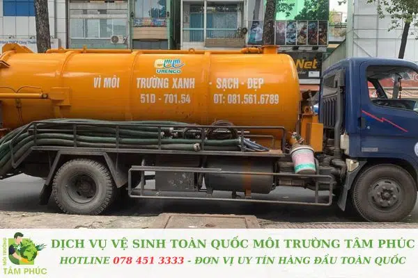 Hút hầm cầu tại Hiệp Đức