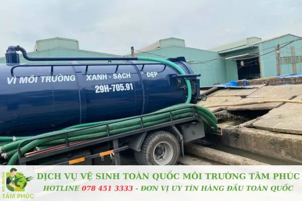 hút hầm cầu tại Hoà An