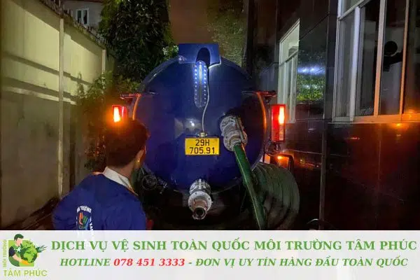 hút hầm cầu tại Hoà An