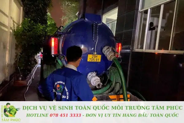 hút hầm cầu tại Hoà Châu
