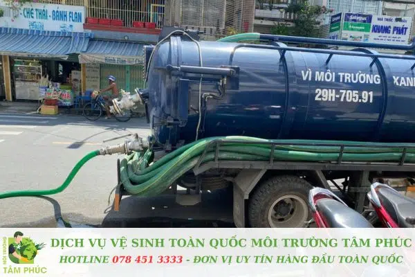 Hút hầm cầu tại Hoà Châu