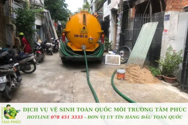 hút hầm cầu tại Hoà Khương