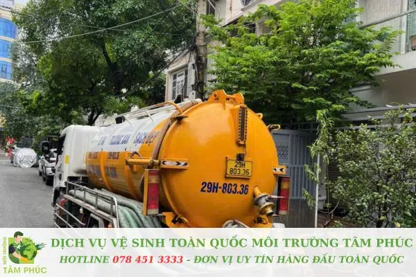 hút hầm cầu tại Hoà Liên