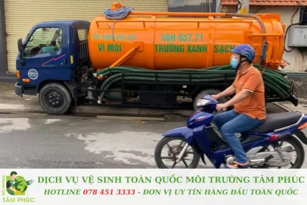 Hút hầm cầu tại Hoà Minh