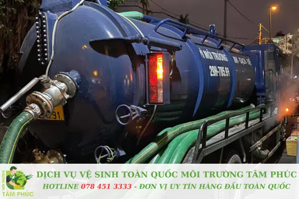 Hút hầm cầu tại Hòa Ninh