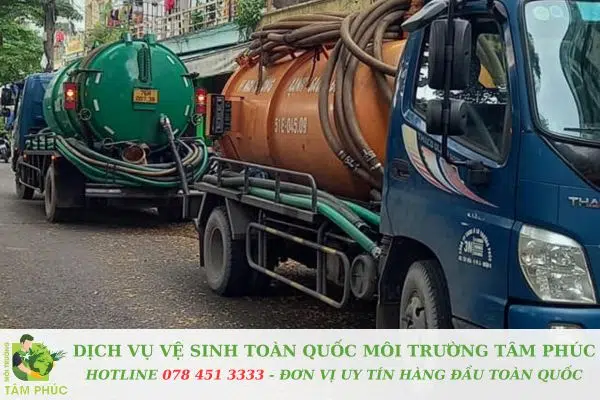 Hút hầm cầu tại Hoà Phú