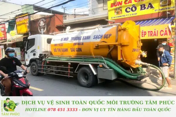 hút hầm cầu tại Hoà Thọ Đông