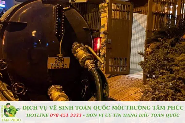 hút hầm cầu tại Hoà Thọ Tây