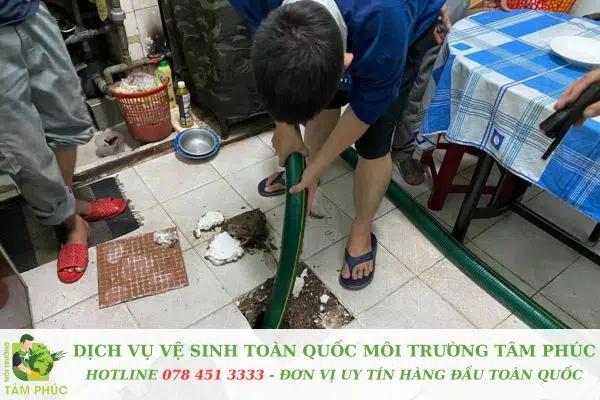 hút hầm cầu tại Hoà Thọ Tây