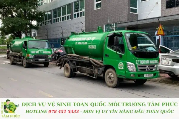 hút hầm cầu tại Hoà Thọ Tây