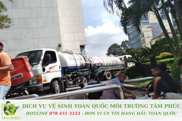 Hút hầm cầu tại Hoà Thọ Tây