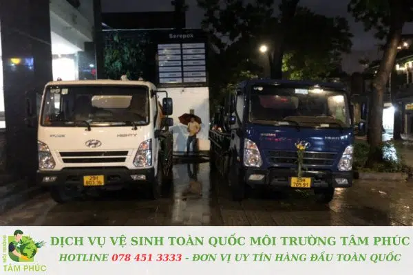 hút hầm cầu tại Hoà Thọ Tây