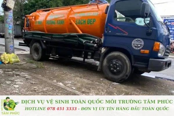 Hút hầm cầu tại Hoà Tiến