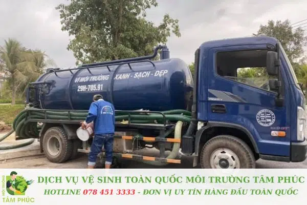 hút hầm cầu tại Hoà Xuân