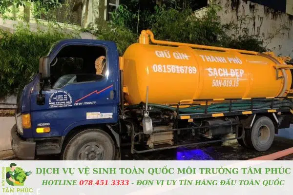 hút hầm cầu tại Khuê Mỹ