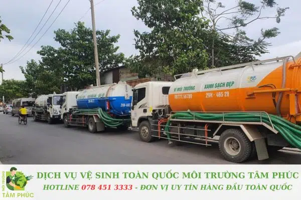 Hút hầm cầu tại Khuê Mỹ