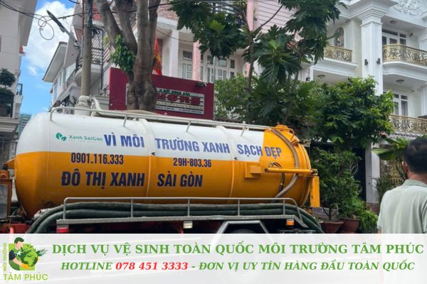 hút hầm cầu tại Hoà Xuân