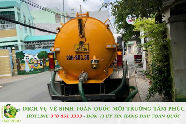 hút hầm cầu tại Hoà Xuân